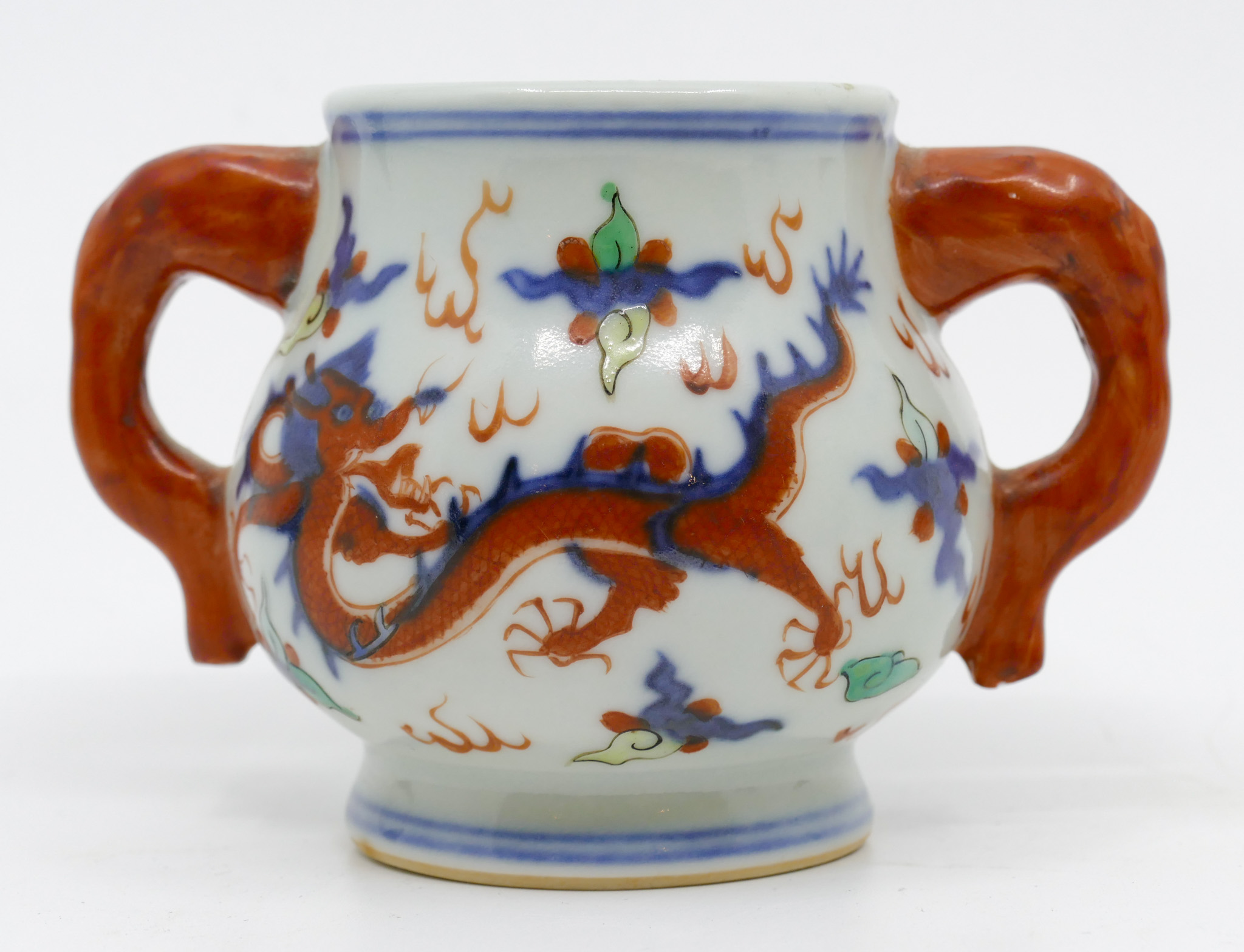 Old Chinese Doucai Porcelain Dragon 368703