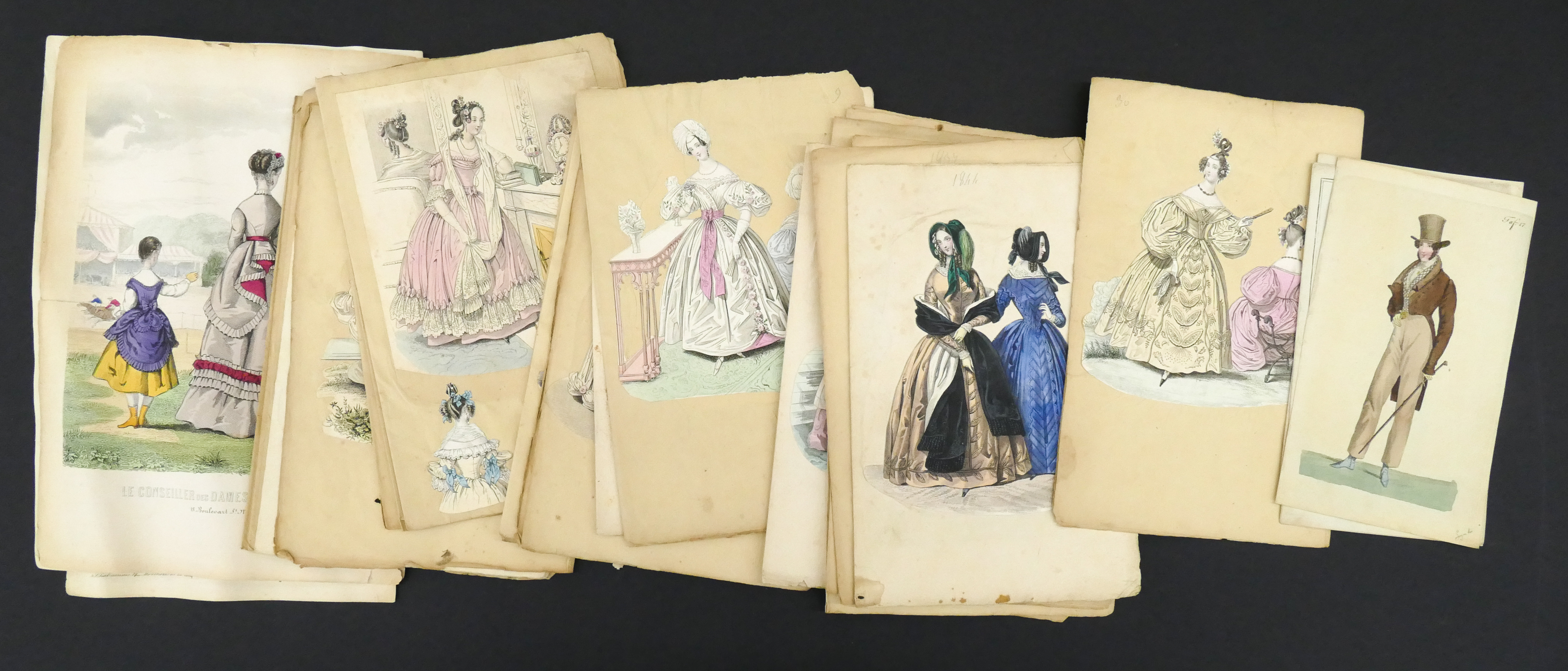 Box Victorian Fashion Illustrations.