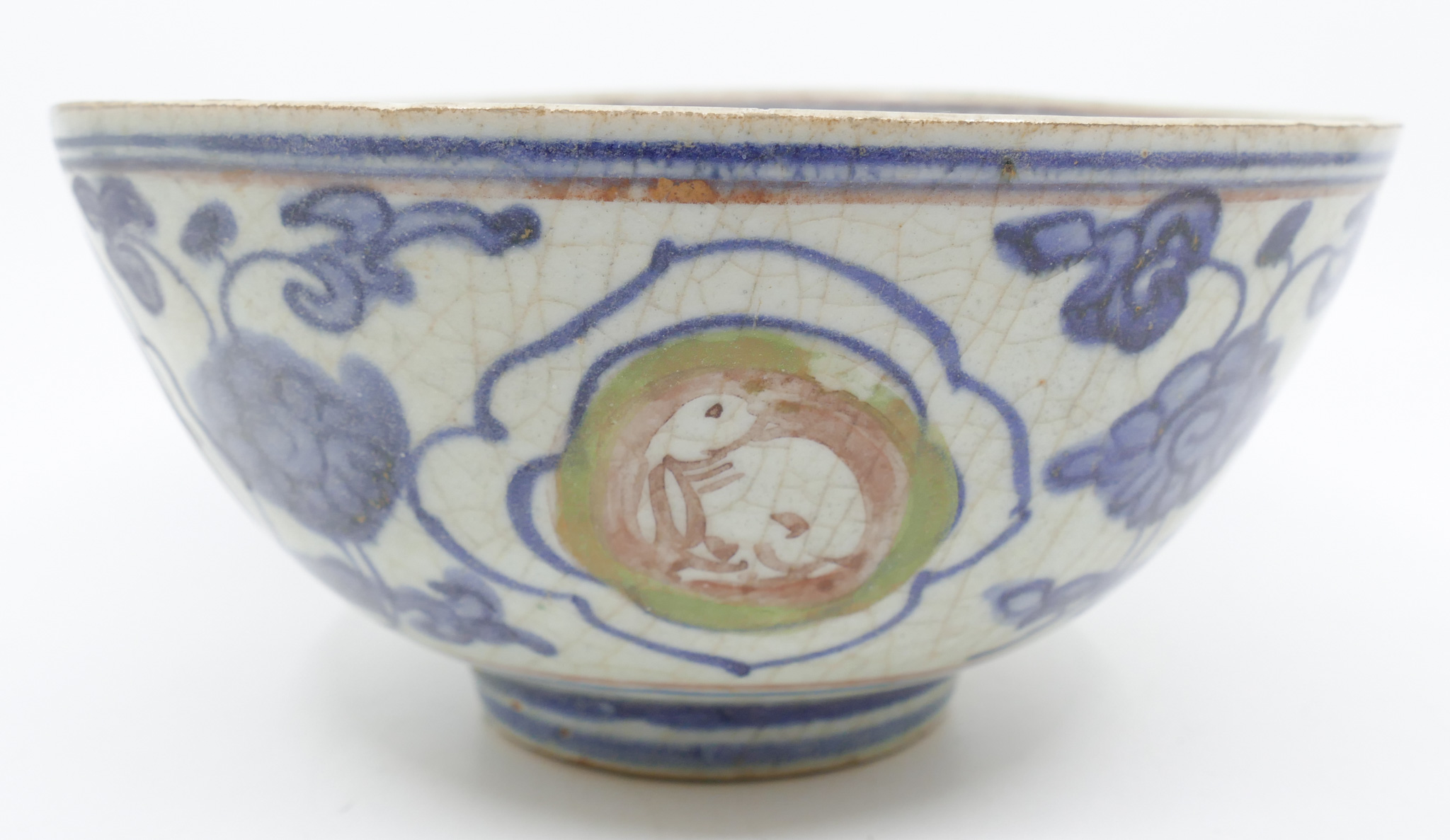 Chinese Ming Swatow Rabbit Bowl 368725