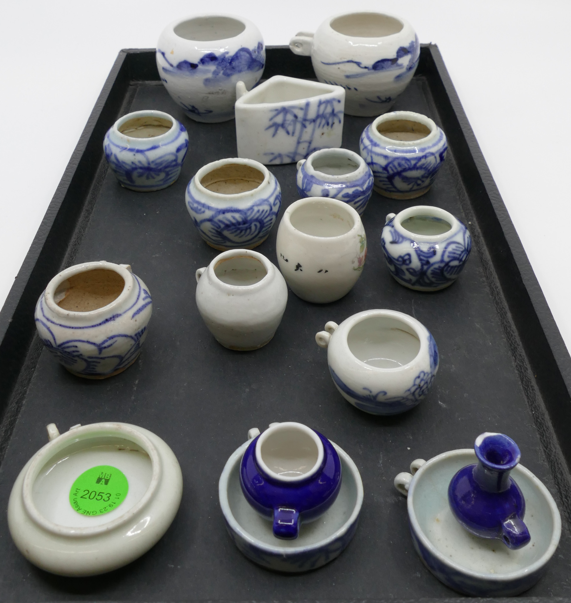 Tray 16pc Old Chinese Porcelain 368739