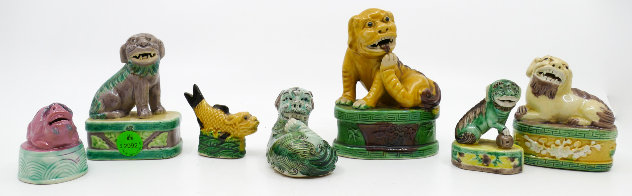 Tray 7pc Chinese Export Foo Lion 368760
