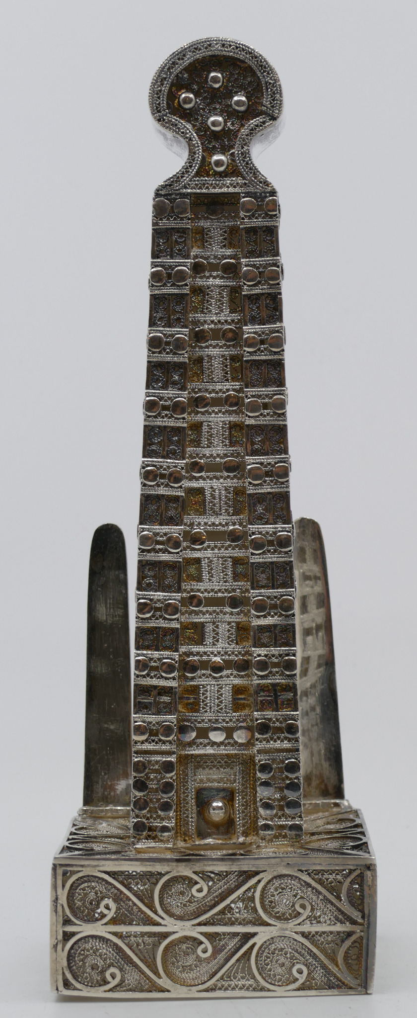 Judaic Filigree Silver Tower Model 3687a2