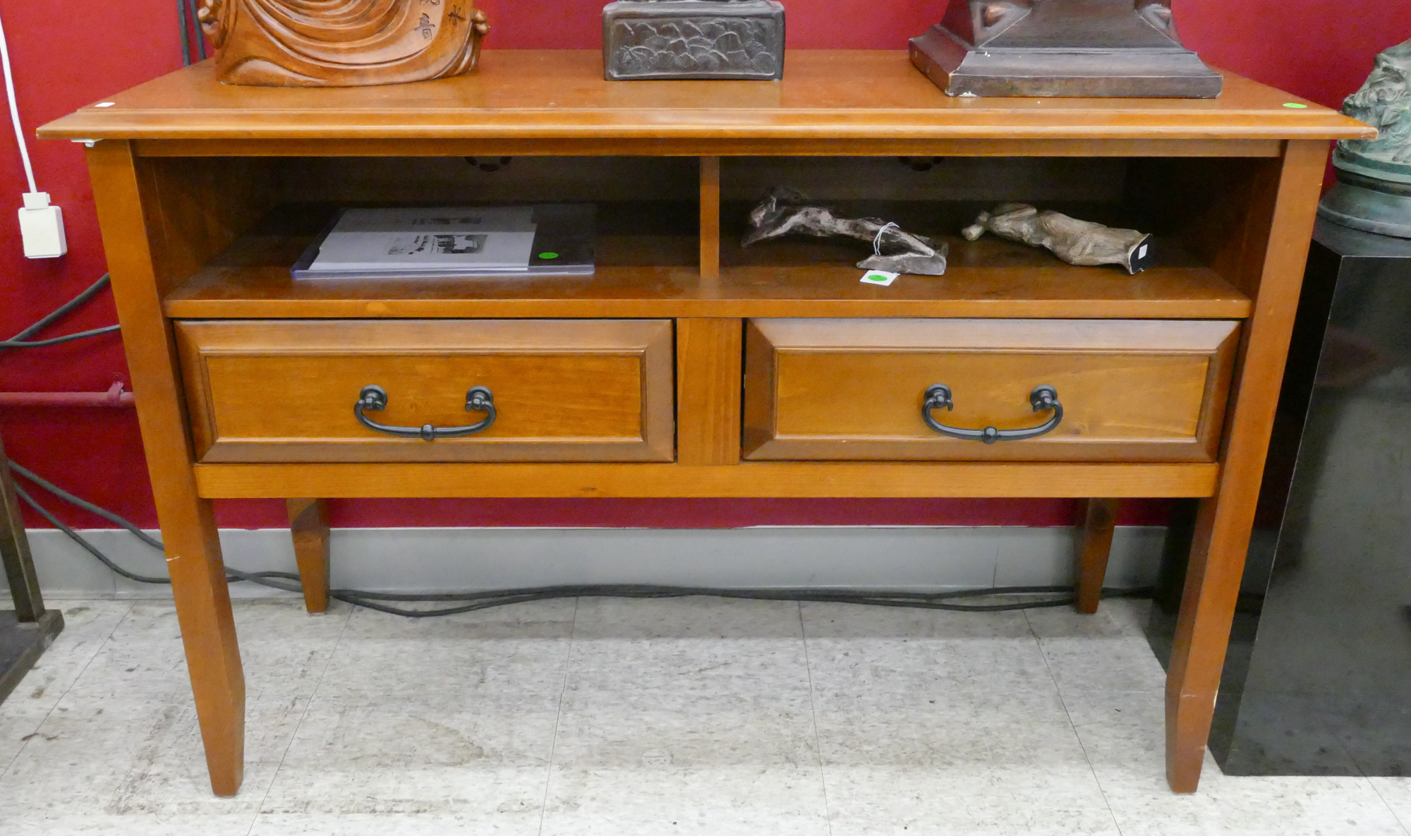 Contemporary Wood Console Table with