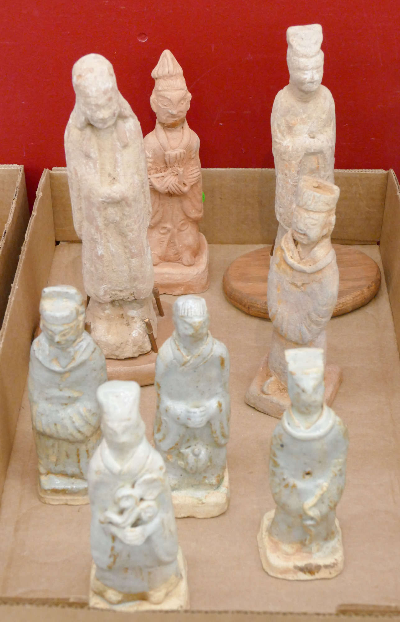 Box 8pc Chinese Han Tomb Figures