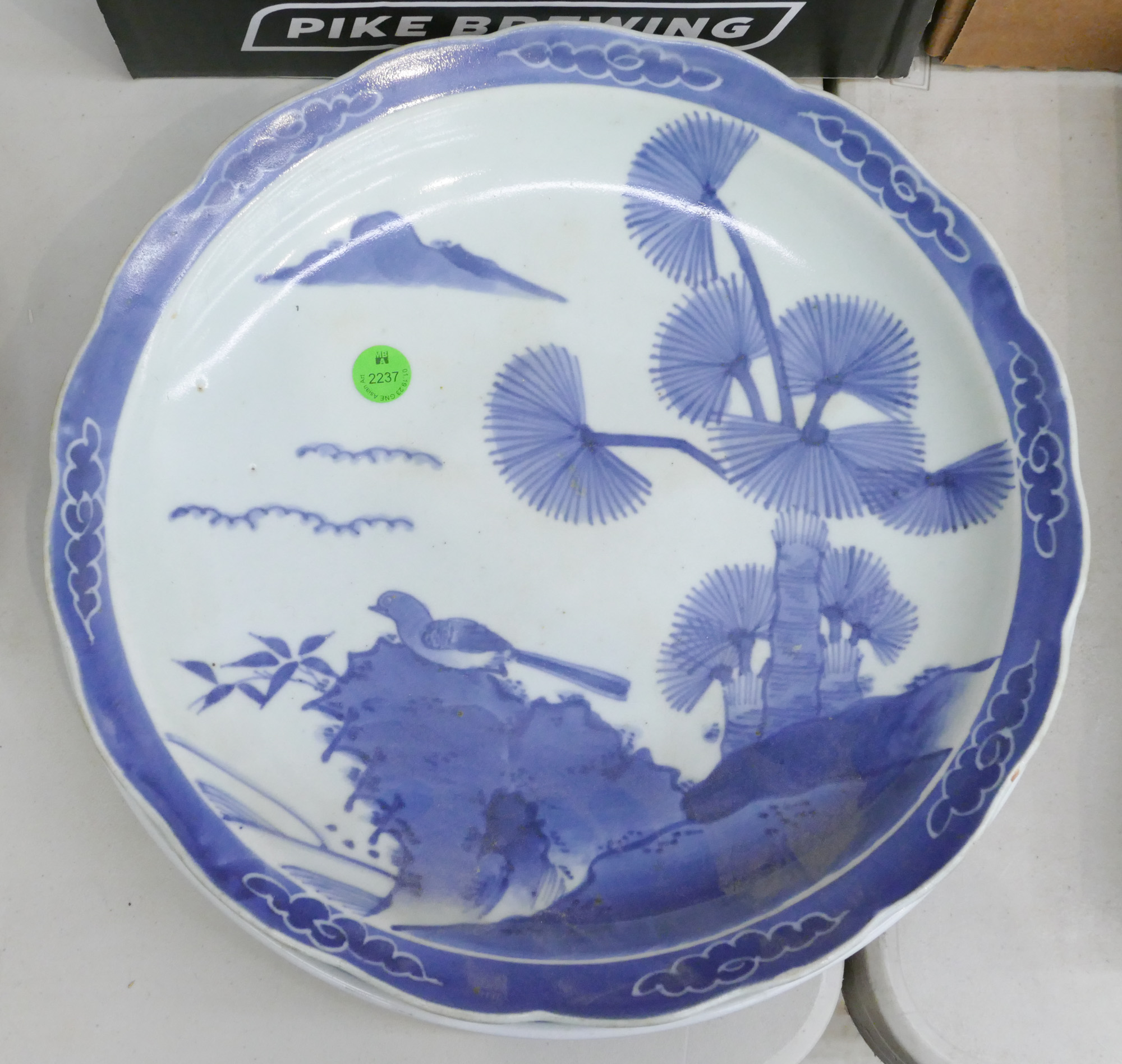 2pc Japanese Blue & White Porcelain