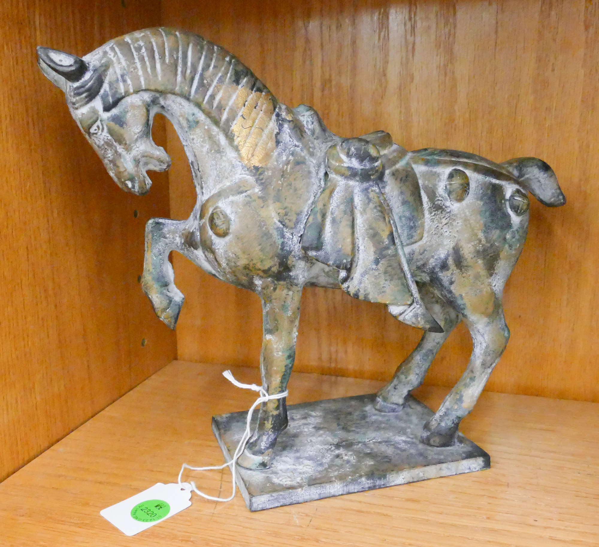 Japanese Cast Iron Gilt Horse Figure 368847