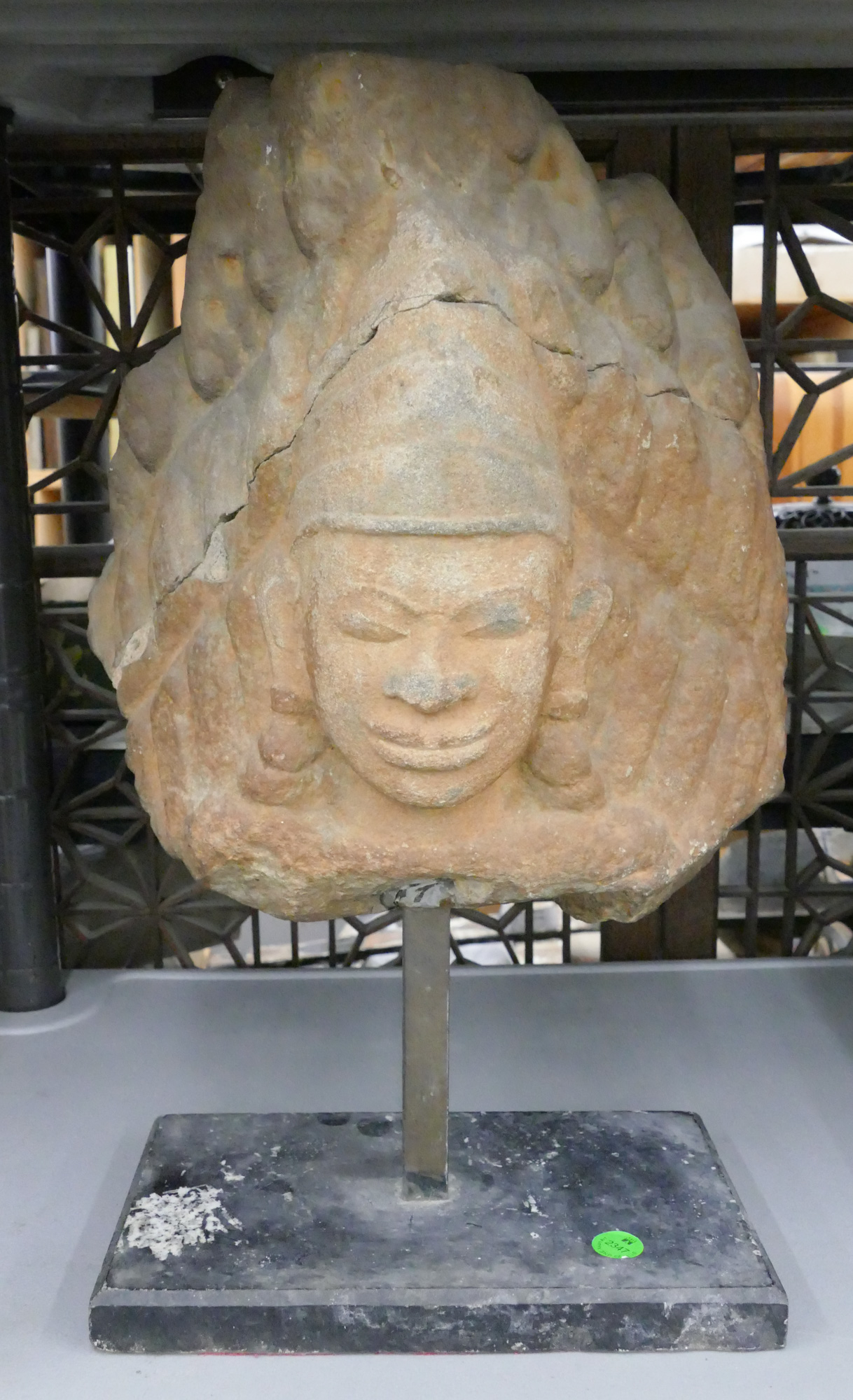 Old Cambodian Khmer Stone Deity 368862