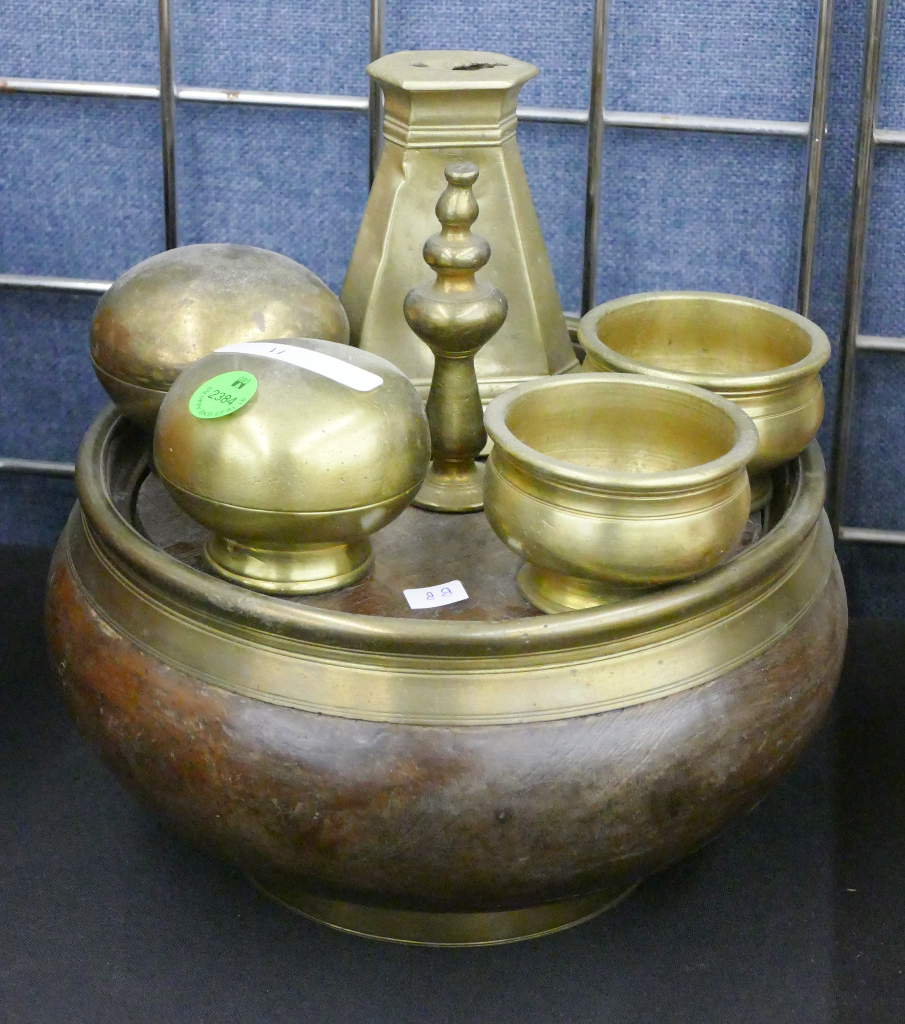 Old Indian Brass Betel Nut Set