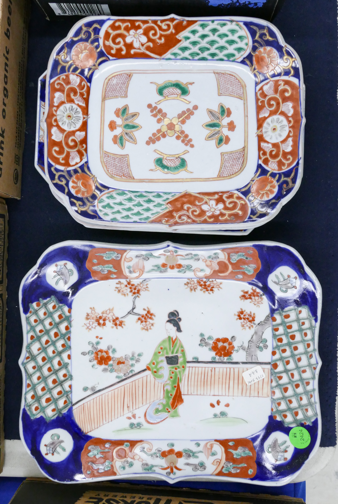 4pc Old Japanese Imari Platters