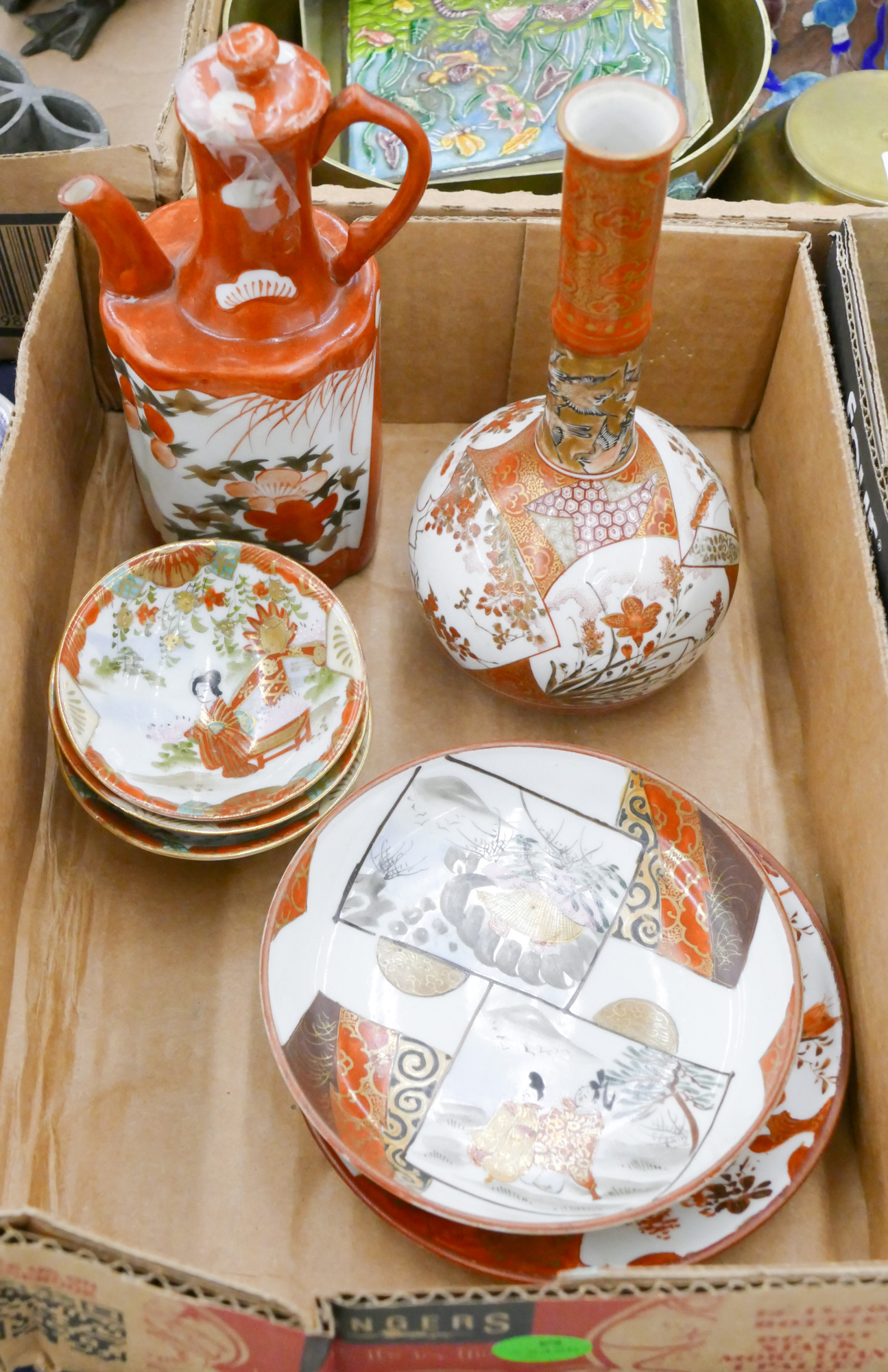 Box Antique Japanese Kutani