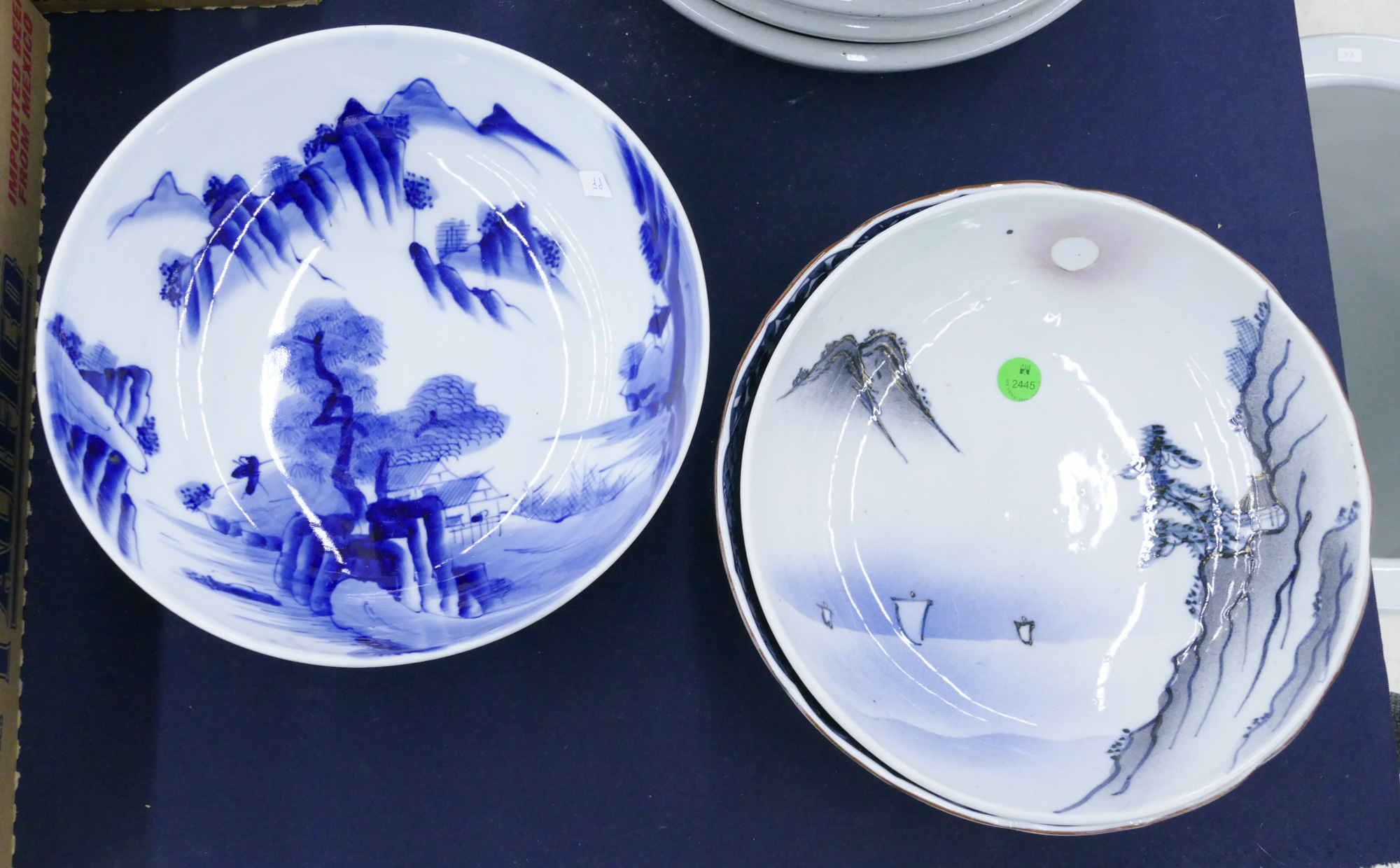 3pc Japanese Imari Porcelain Bowls