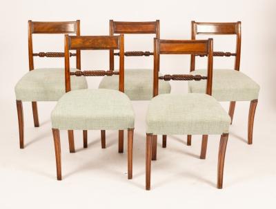 A set of six Regency mahogany dining 36b01b