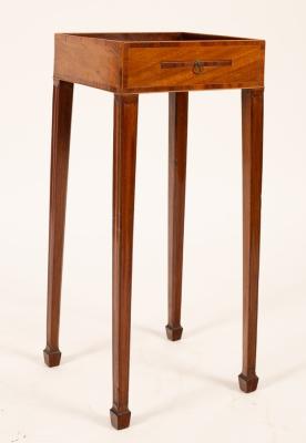 A late George III mahogany urn stand,