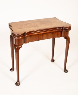 A George II mahogany card table