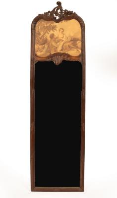 A French beech wood pier mirror