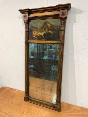 A Regency style pier glass, the