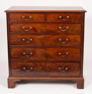 A George III mahogany chest fitted 36b08c