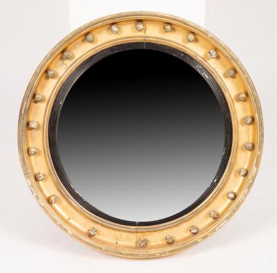 A Regency gilt framed convex mirror 36b09b