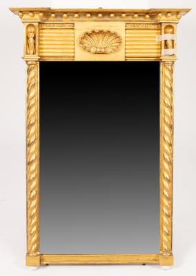 A Regency gilt framed pier glass 36b09d