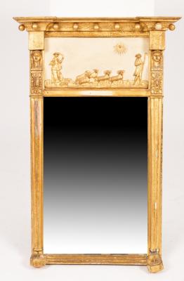 A Regency gilt framed pier glass 36b09f