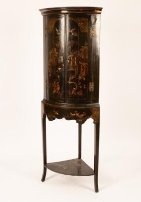 A 19th Century black lacquered