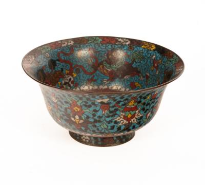 A Chinese cloisonné bowl, 18th