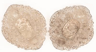 A pair of Chinese silver filigree 36b134