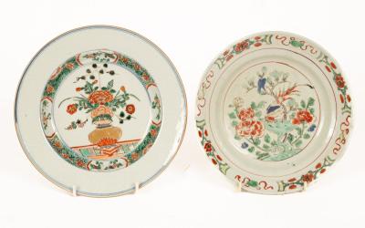 A Chinese famille verte saucer dish,