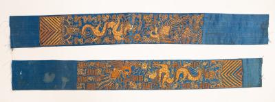 A pair of Chinese sleeve bands,