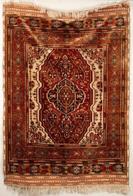 A Heriz design silk rug late 20th 36b18c