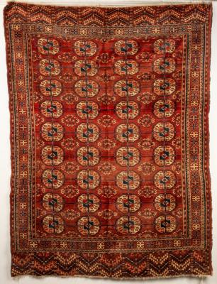 A Tekke rug, West Turkestan, circa