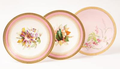 A pair of Royal Worcester plates, each