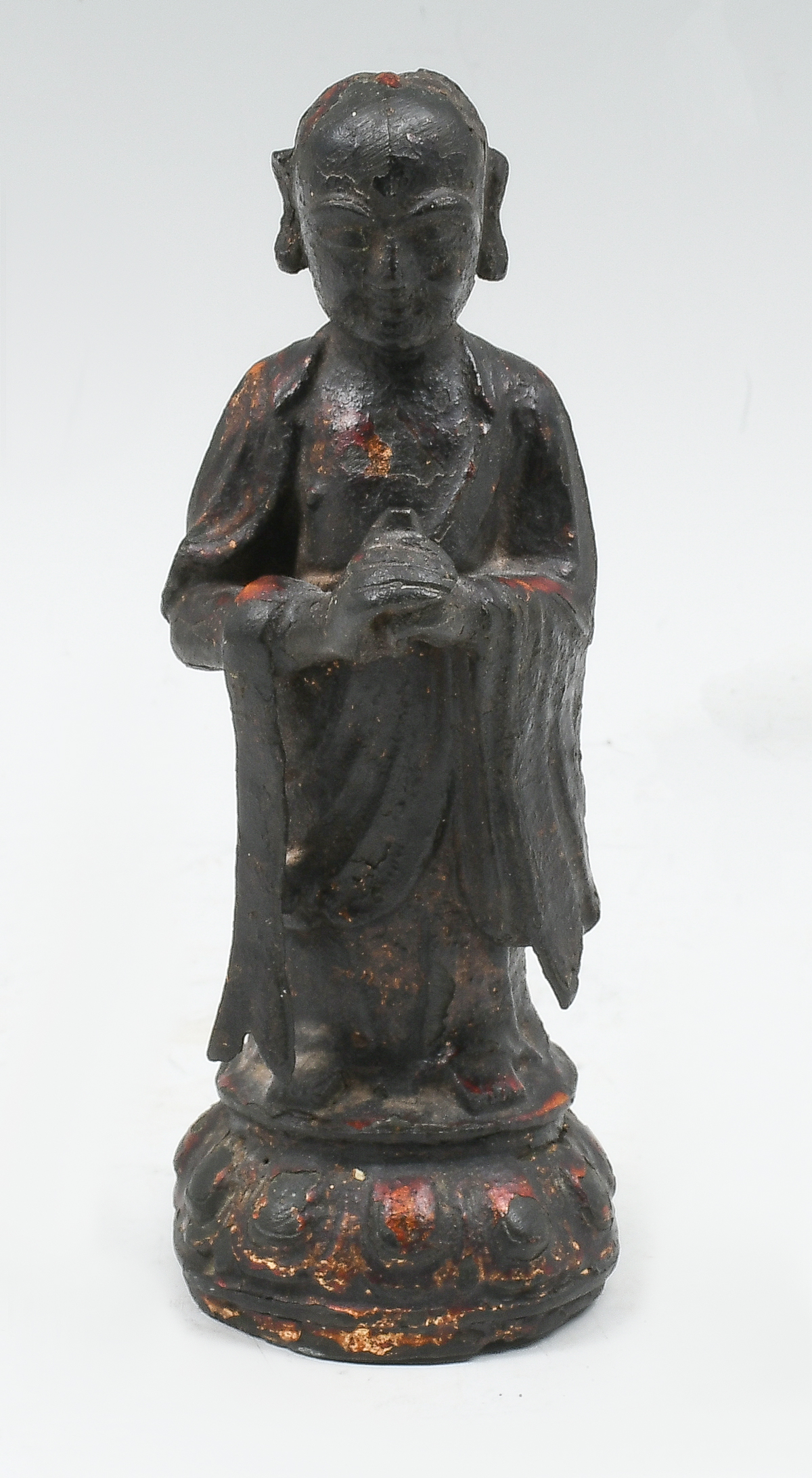 CHINESE TIBETAN BRONZE SCHOLAR: