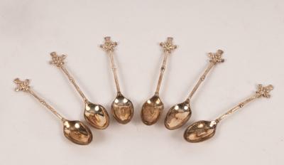 A set of six Victorian thistle