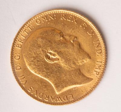 An Edward VII full sovereign, 1910,