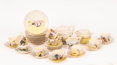 A Fischer Emil tea set, comprising