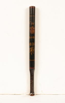 A William IV painted wood truncheon,