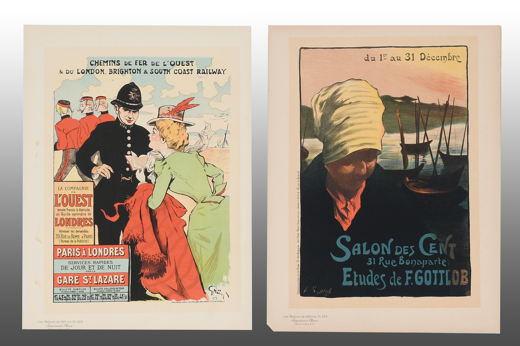 TWO LES MAITRE DE L AFFICHE POSTERS  36b449