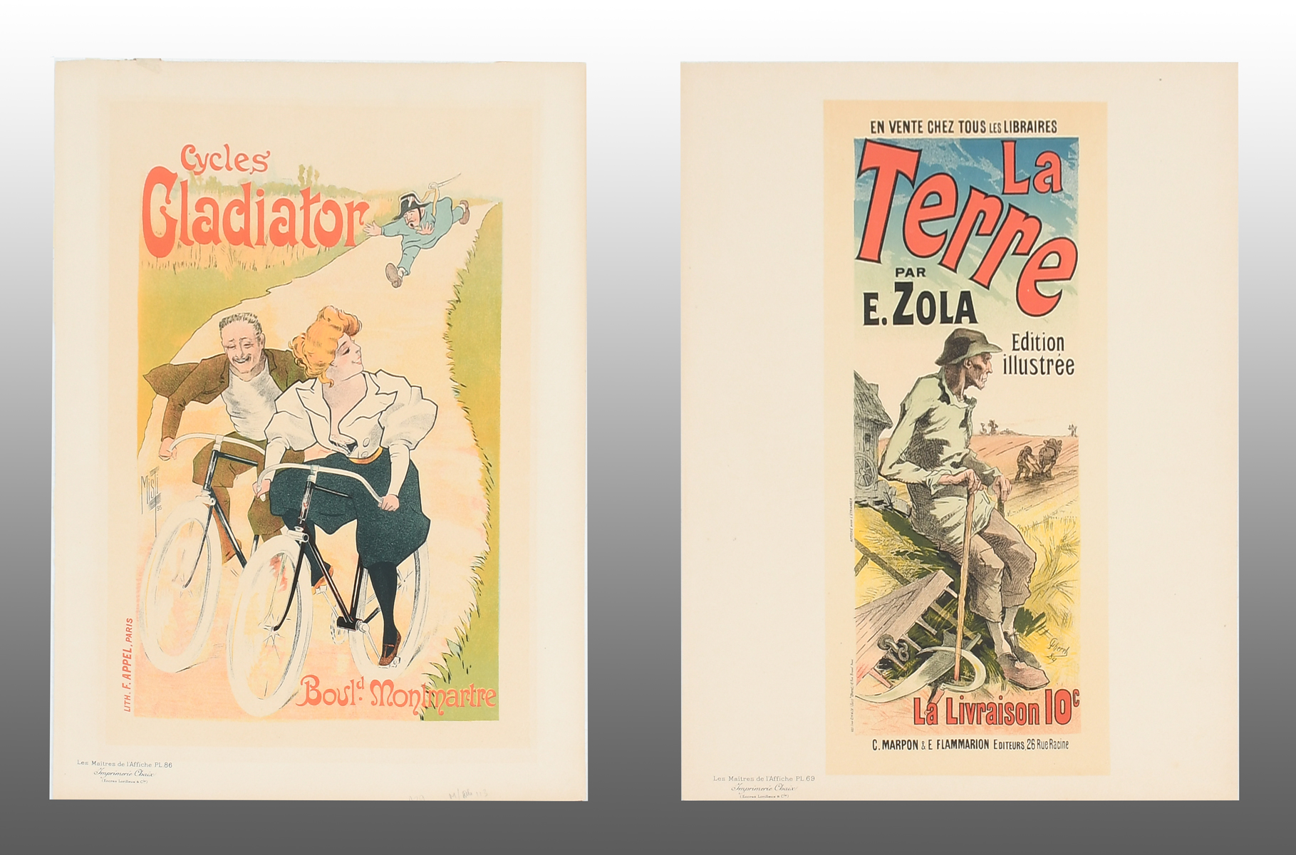 TWO LES MAITRE DE L AFFICHE POSTERS  36b451