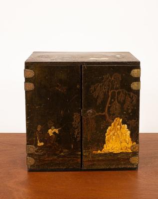 A 19th Century japanned chest of 36b48d