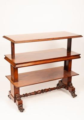 An early Victorian mahogany adjustable