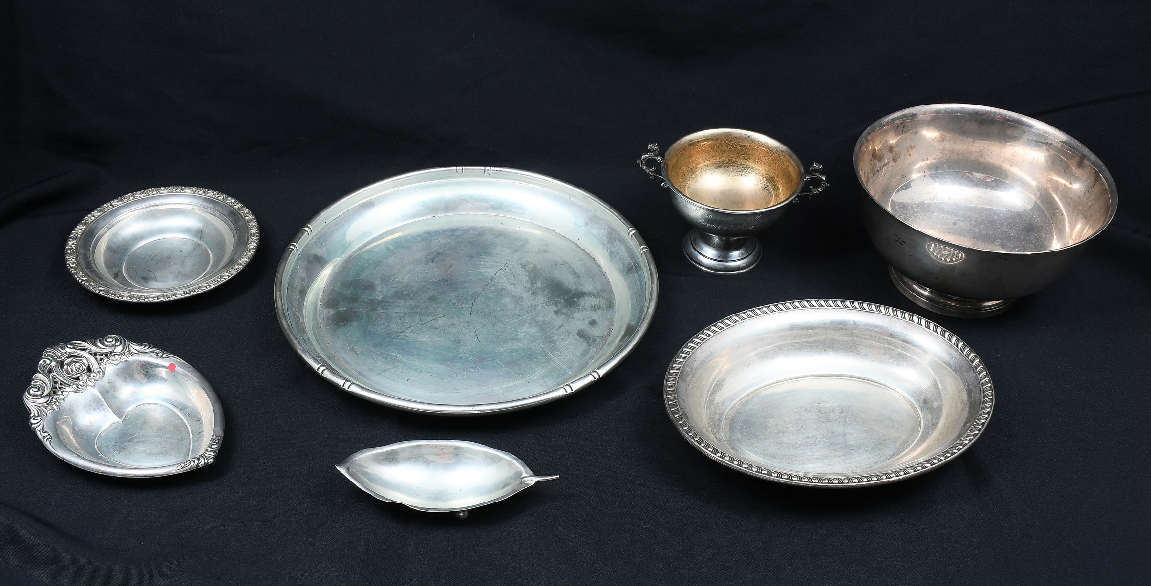 7 PC STERLING SILVER BOWL COLLECTION  36b4bf