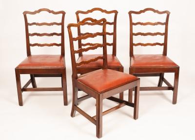 A set of four George III mahogany