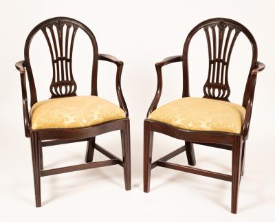A pair of 19th Century mahogany