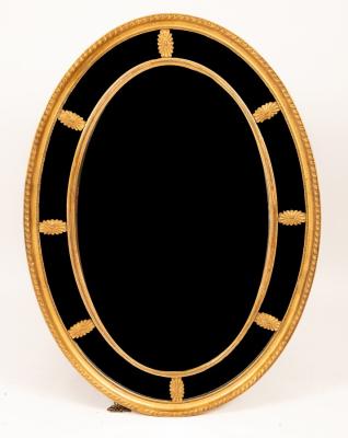 A George III style oval mirror 36b4ec