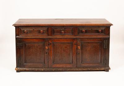An 18th Century oak dresser base  36b501
