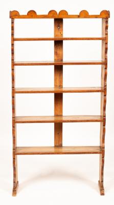 A Continental pine bookcase the 36b546