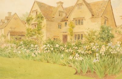 Montague Rivers/Hale Cottage, Painswick/signed/watercolour,