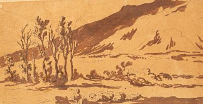 Manner of Guercino Hilly Landscape with 36b5d2