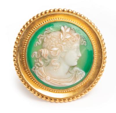 A late 19th Century chrysoprase